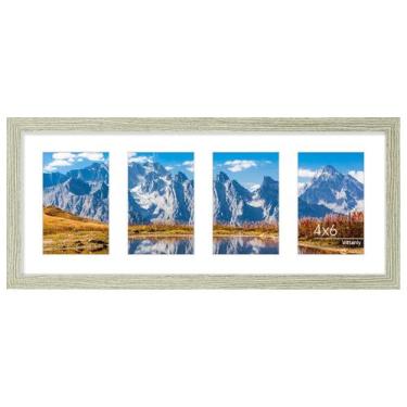 Imagem de Moldura de colagem Vittanly 8x20 para 4 fotos 4x6