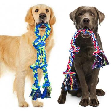 Imagem de Dog Rope Toys Feeko para mastigadores agressivos grandes e médios
