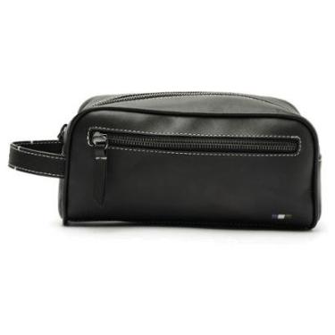 Imagem de Necessaire Bolsa Masculina Reserva Parma Couro Preta-Masculino