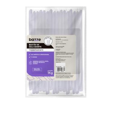Imagem de Cola Silicone Bazze Bastão Fina Pacote 1Kg