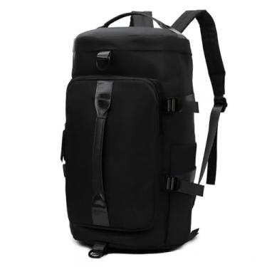 Imagem de Bolsa Mala Esportiva Mochila Costa Transversal Fitness Treino Futebol Academia Impermeável 30L Capacidade(Preto)