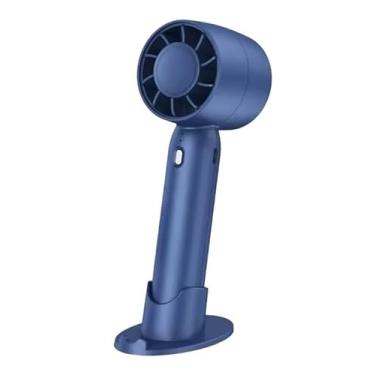 Imagem de Ventilador Pequeno Portátil, Dormitório Silencioso, Ventilador De Mão Escritório(AZUL)