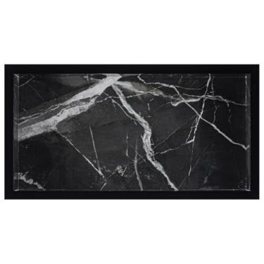 Imagem de Nicho em Porcelanato para Banheiro - (Calacata Black) 60x30x8 cm, Resistente à Ferrugem, Moderno, Montagem em Parede