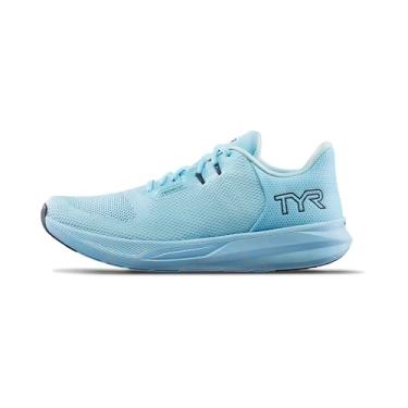 Imagem de TYR Tênis de corrida feminino Techknit RNR-1 Trainer, Azul-celeste, 11.5 Women/10 Men