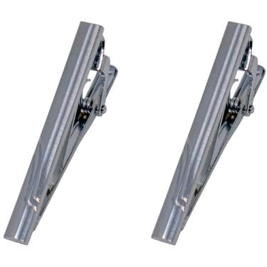 Imagem de Clipe de gravata Stephanie Imports de aço inoxidável para gravatas skinny e regulares