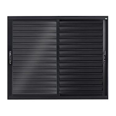 Imagem de Janela de Alumínio Veneziana de Correr 100x200x10cm 3 Folhas Topsul Esquadrisul