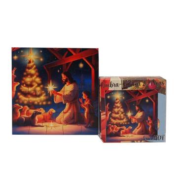 Imagem de Quebra-Cabeça Infantil 20 Peças Em Mdf Jesus Nosso Natal