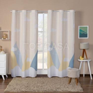 Imagem de Cortina Infantil Estampada Blackout 2,80X 2,20 para Quarto, Criança, B