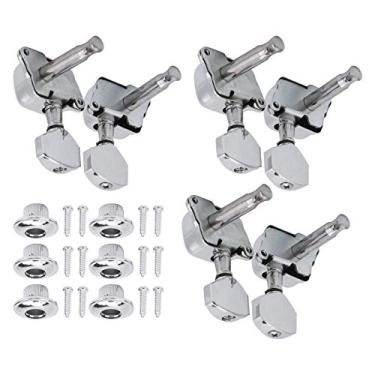 Imagem de XUXHOU Pegs de Afinação de Guitarra Elétrica de Alto Desempenho, Estáveis ​​e Duráveis ​​para Cravelhas de Afinação de Cordas Semifechadas de Guitarra Acústica, Acessórios de Instrumentos Musicais