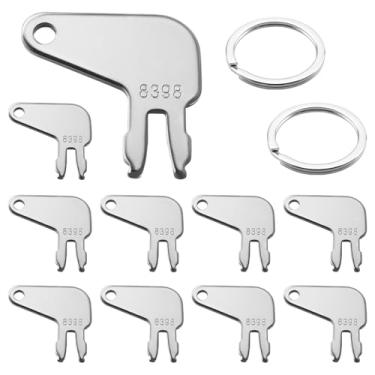 Imagem de 10 chaves de ignição 8H5306 chaves de equipamento para equipamentos Caterpillar CAT desconexão de bateria e ignição mais antiga