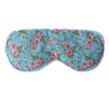 Imagem de Máscara de Dormir Aromática com Ervas Naturais – Tapa Olhos Confortável para Sono e Relaxamento (Poá Verde Oliva)