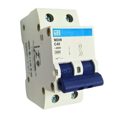 Imagem de Minidisjuntor bipolar -c-40a mdw weg