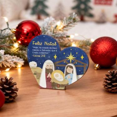 Imagem de Kit Coração MDF Natalino para Lembrancinhas - Criptonita, Modelo 2, Ki