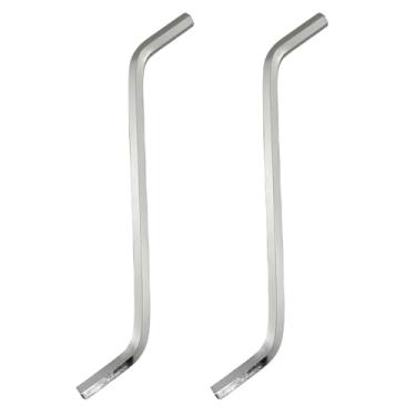 Imagem de Bxian 2 peças de chave de descarte de resíduos de liga de aço, acessórios de hardware para desbloquear ralos de pia de cozinha