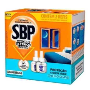 Imagem de Repelente Líquido Elétrico SBP Caixa 2 Unidades 32,5ml Refil