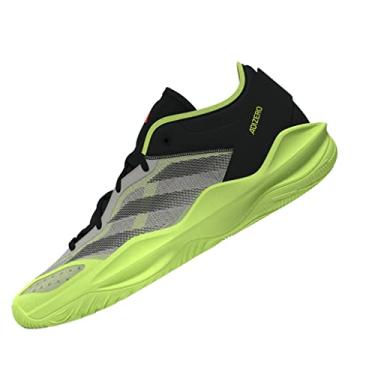 Imagem de adidas Originals Tênis adulto unissex Adizero Select 2.0, Putty cinza/preto/limão lúcido, 12.5 Women/11.5 Men