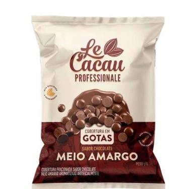 Imagem de Chocolate gotas meio amargo le cacau 2,05kg - LECACAU