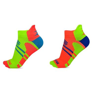 Imagem de Kit Muvin Meias Arrow Amarelo + Laranja 34-39 Compressão