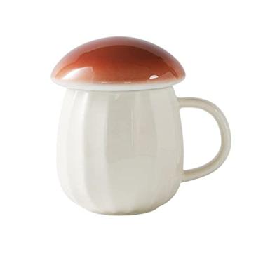 Imagem de Conjunto de xícaras de chá conjuntos de chá para adultos conjuntos de chá para mulheres chá chá para um tema de cogumelo garrafa de água caneca copo, material cerâmico, cinza e vermelho duas cores,