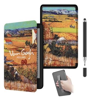 Imagem de Akacy Capa de TPU leve com estampa pintada com alça de pulso para Kindle Paperwhite 6.8 (Geração 2021), com despertar/hibernar automático (6)