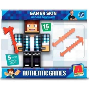 Imagem de Boneco Articulado Authentic Games Minecraft Youtuber 15CM - ALGAZARRA 