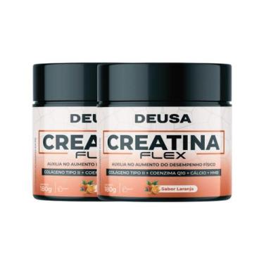 Imagem de Kit 2 Potes Creatina Senior Flex Deusa 180g Com Colágeno Tipo II, HMB,