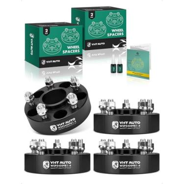 Imagem de YHTAUTO Espaçadores de roda centralizados de cubo de 5 x 4,5 polegadas compatíveis com modelos Jeep, Liberty, Comanche, Wrangler, Grand Cherokee, espaçadores de pneu de 5 x 114,3 mm com 1/2 polegada