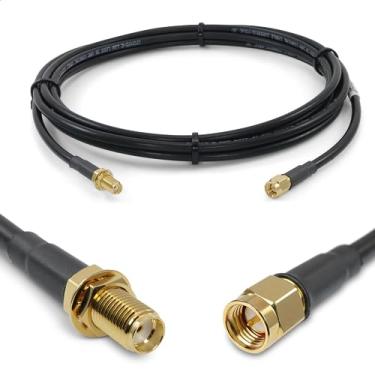 Imagem de Proxicast Cabo coaxial de baixa perda SMA macho para SMA fêmea premium série 195 (50 Ohm) - extensor de antena para 4G LTE, Modems/roteadores 5G, Ham, ADS-B e GPS (não para TV ou Wi-Fi)