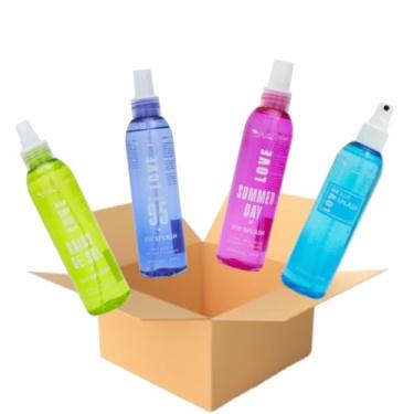 Imagem de Max Love Kit Body Splash, 4 Fragrâncias Refrescantes, 200ml Cada, Funny, Summer Day, Raios de Sol e Perfume Feminino, Perfume Corporal