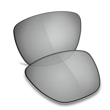 Imagem de TRUSHELL Lentes de reposição polarizadas para OAKLEY Castel OO9147 Óculos de sol prata espelhado - Polarizado