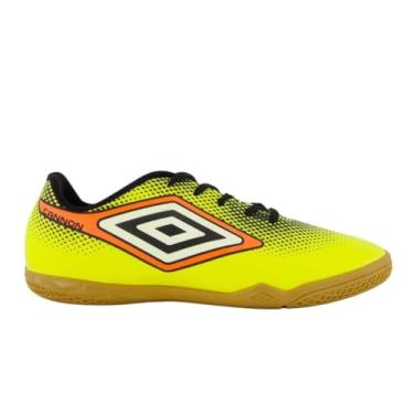 Imagem de Chuteira Umbro Cannon Futsal Masculino Amarelo Laranja