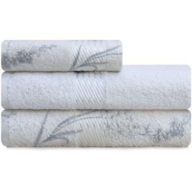 Imagem de Kit de Toalhas de Banho e Rosto 3 Peças 100% Algodão Felpudas Prisma Dohler