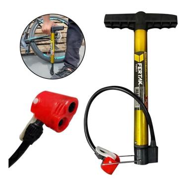 Imagem de Bomba De Encher Pneu De Bicicleta Bomba Bike Portátil Fertak