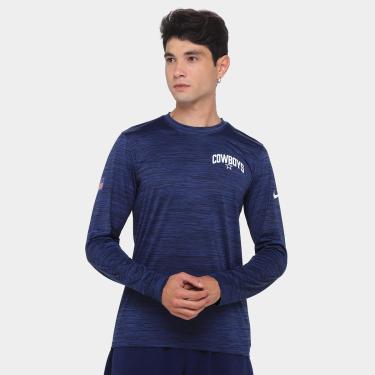 Imagem de Camiseta Nike Dallas Cowboys Drop 2 Dri-FIT Team Velocity Manga Longa Masculina-Masculino