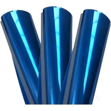 Imagem de Película Insulfilm Azul Metálico 60cm x 3m – Bloqueio UV e Infravermelho, Redução de Brilho, Privacidade e Estilo Moderno