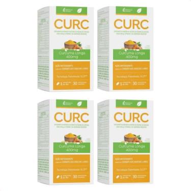 Imagem de Kit 4 Curcuma 30 Comprimidos Cd Revestidos 400 Mg Suplemento