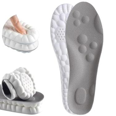 Imagem de Palmilhas Steppers para homens e mulheres, Footstr 4D Palmilhas respiráveis de espuma de memória de massagem na nuvem, suporte de arco e conforto acolchoado, alívio da dor nos pés, serve para todos os