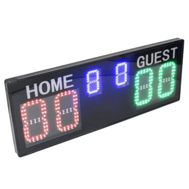 Imagem de Cryfokt Placar Digital Brilhante Led 6 Dígitos 1-99 Score Keeper para Voleibol Basquete Futebol Treinamento Material de Liga de Alumínio