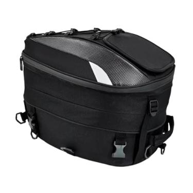 Imagem de harayaa Bolsa para Capacete, Bolsa Traseira para Motocicleta, Multifuncional, Portátil E Expansível para Banco Traseiro.
