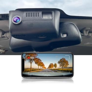Imagem de Fitcamx 4K Dash Cam Adequada para Jeep Grand Cherokee 2014-2016 (HD2-6090), OEM Fábrica Estilo, UHD 2160P Vídeo, Incorporado WiFi & APP, Loop Gravação, G-Sensor, Fácil de Usar, 64GB Cartão