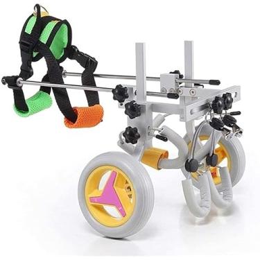 Imagem de Carrinhos de cachorro para cadeira de rodas, cadeiras de rodas para cães, cintos de segurança móveis para cães, suporte traseiro ajustável para animais de estimação, leggings de reabilitação de perna