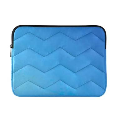 Imagem de Kigai Bolsa para laptop, azul gradiente macio e resistente a impactos capa para laptop, bolsa protetora para notebook de 13 a 14 polegadas