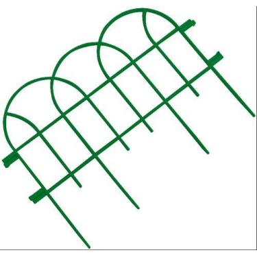 Imagem de Kit 6 Cerquinhas Decorativa P/Jardim Romana Verde 2,60 mt - Wlplast