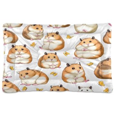Imagem de CEBUGI Cama para cães de 61 x 45 cm, lavável, respirável, tapete para animais de estimação com fundo antiderrapante, almofada fofa para hamsters para cães pequenos e médios