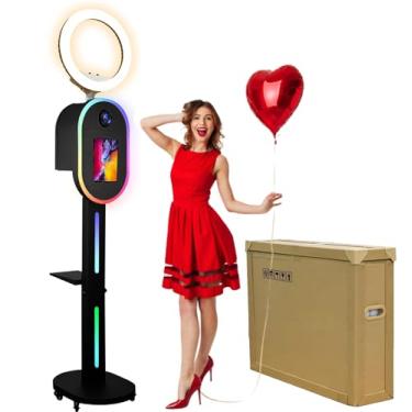 Imagem de ZLPOWER Cabine fotográfica para iPad de 10,2 polegadas, 10,5 polegadas, 27,7 cm, 11 polegadas, 12,9 polegadas, 33 cm, para câmera, cabine fotográfica, suporte para estação de selfie, controle de