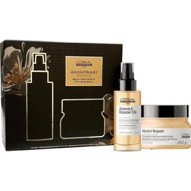 Imagem de Kit Loreal Absolut Repair Máscara 250g e Óleo Capilar 90ml - L'Oréal P