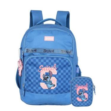 Imagem de Kit Escolar Lilo Stitch Mochila Costas + Estojo Box - Luxcel