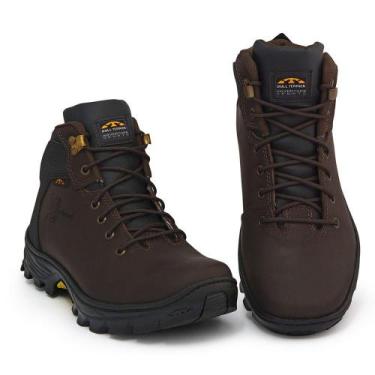 Imagem de Bota Masculina Adventure Couro Bull Terrier Trilha, 41, Marrom