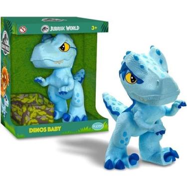 Imagem de Dinossauro Blue Dinos Baby Velociraptor Jurassic World Pupee, Azul, Di
