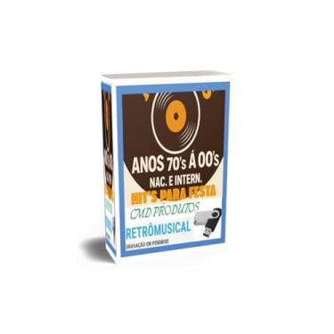 Imagem de Pen drive 8gb com Músicas = Hit's (MegaMix e Mix) Para Festas- Anos 70's á 00's (mp3)